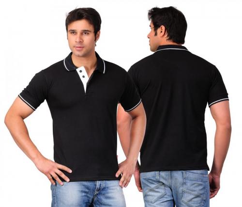 Scott-Black-with-White-Strip-Polo-T-shirts